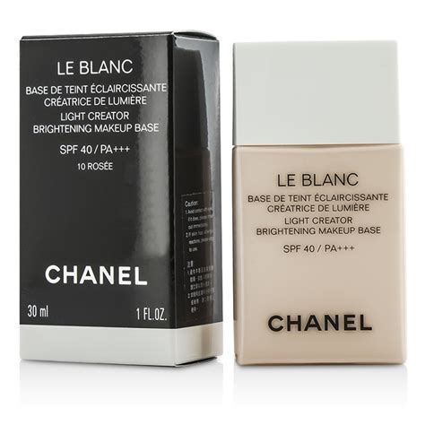 chanel le blanc light creator bright makeup base spf40|Light Makeup .